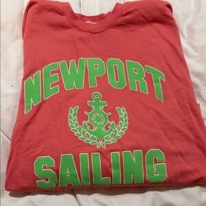 Project Social T Coral Newport Sailing Sweatshirt M/L